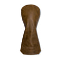 Premium Pull-Up Leather Golf Headcovers - Driver - Whiskey Brown