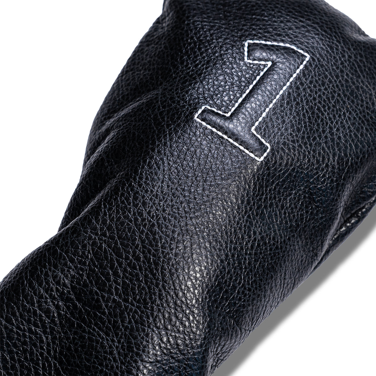 Lifted Letters Italian Torino Leather Golf Headcovers - Driver - Black
