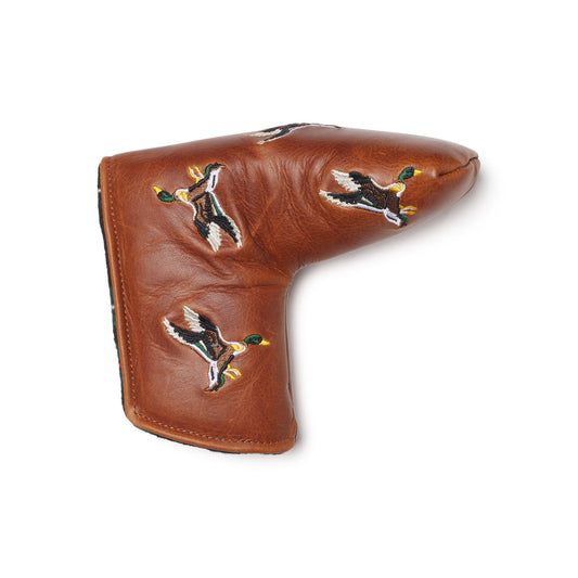 Flying Mallard Pullup Leather Blade Putter Cover