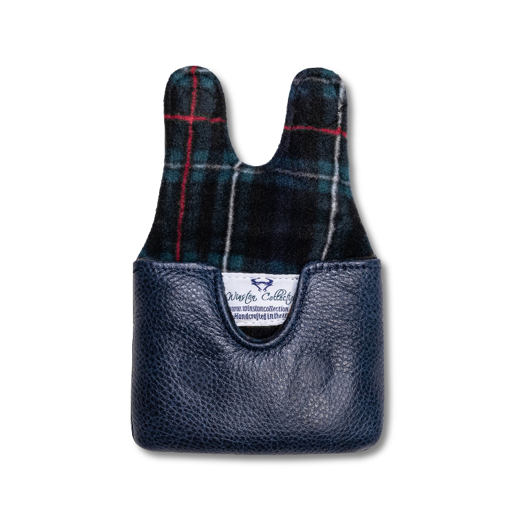 Set Back Center Shaft Oversize DF Putter Headcover in Torino Leather - Navy