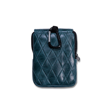 Aberdeen Diamond Leather Range Finder Case - Peacock