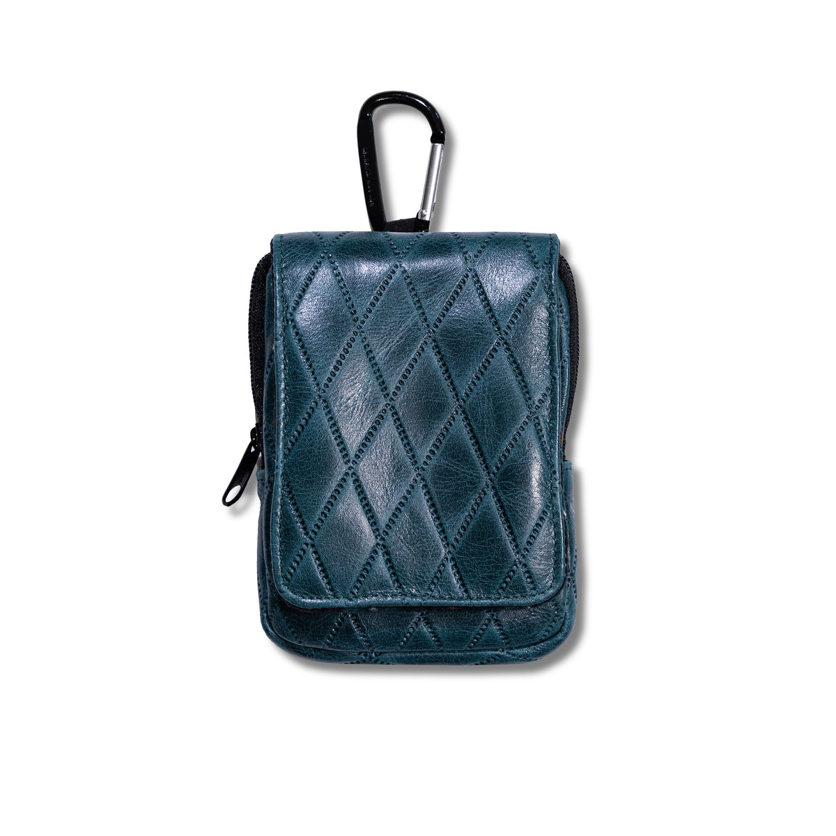 Aberdeen Diamond Leather Range Finder Case - Peacock