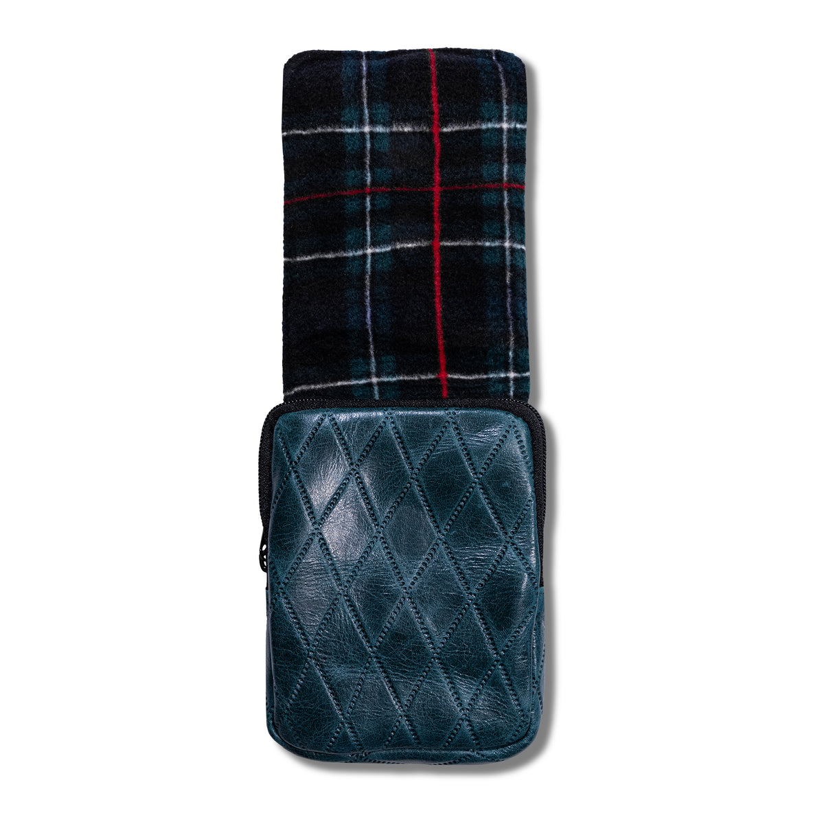 Aberdeen Diamond Leather Range Finder Case - Peacock
