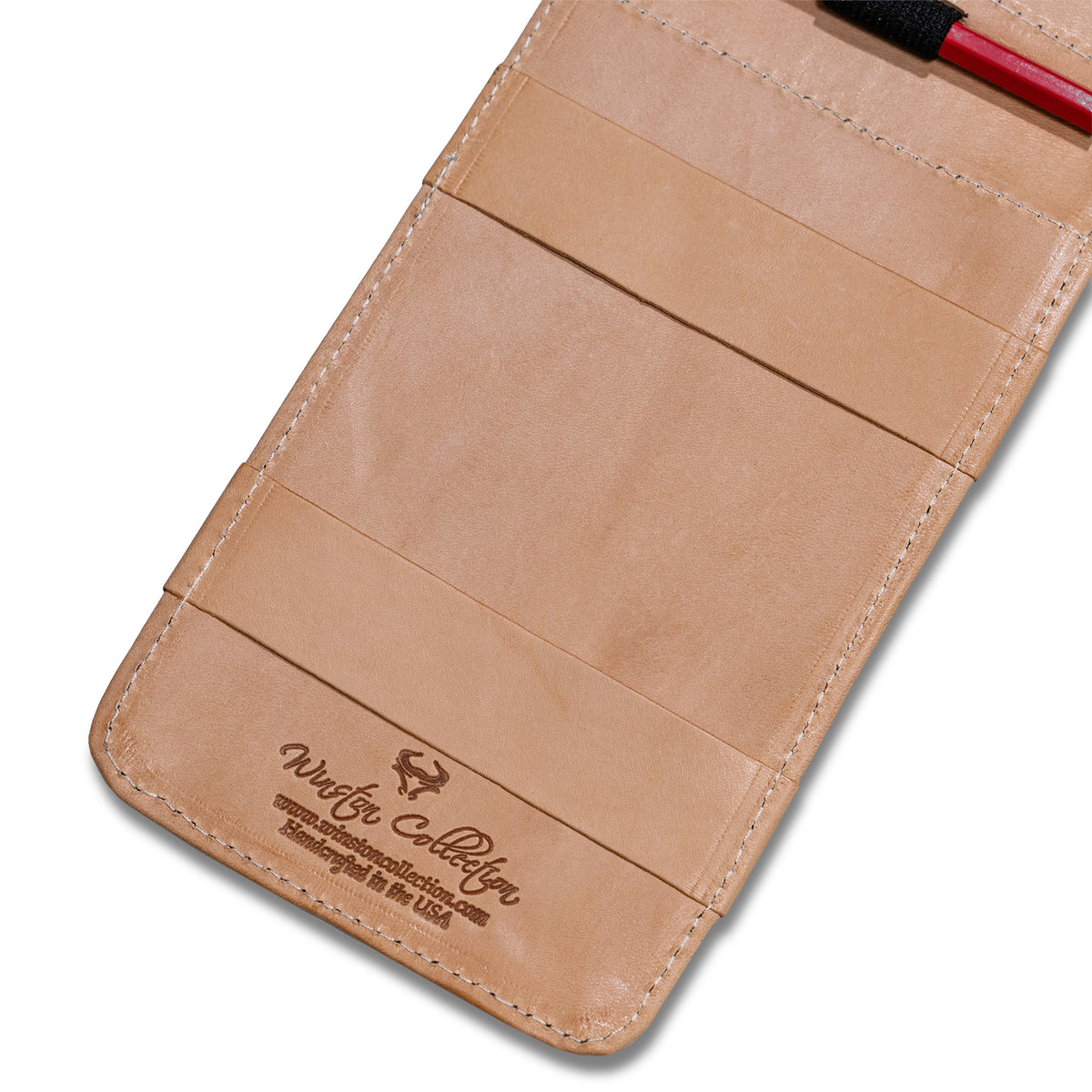 Scorecard Holder & Yardage Book, American Flag - Red