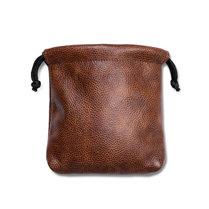 Drawstring Player's Pouch in Torino Leather