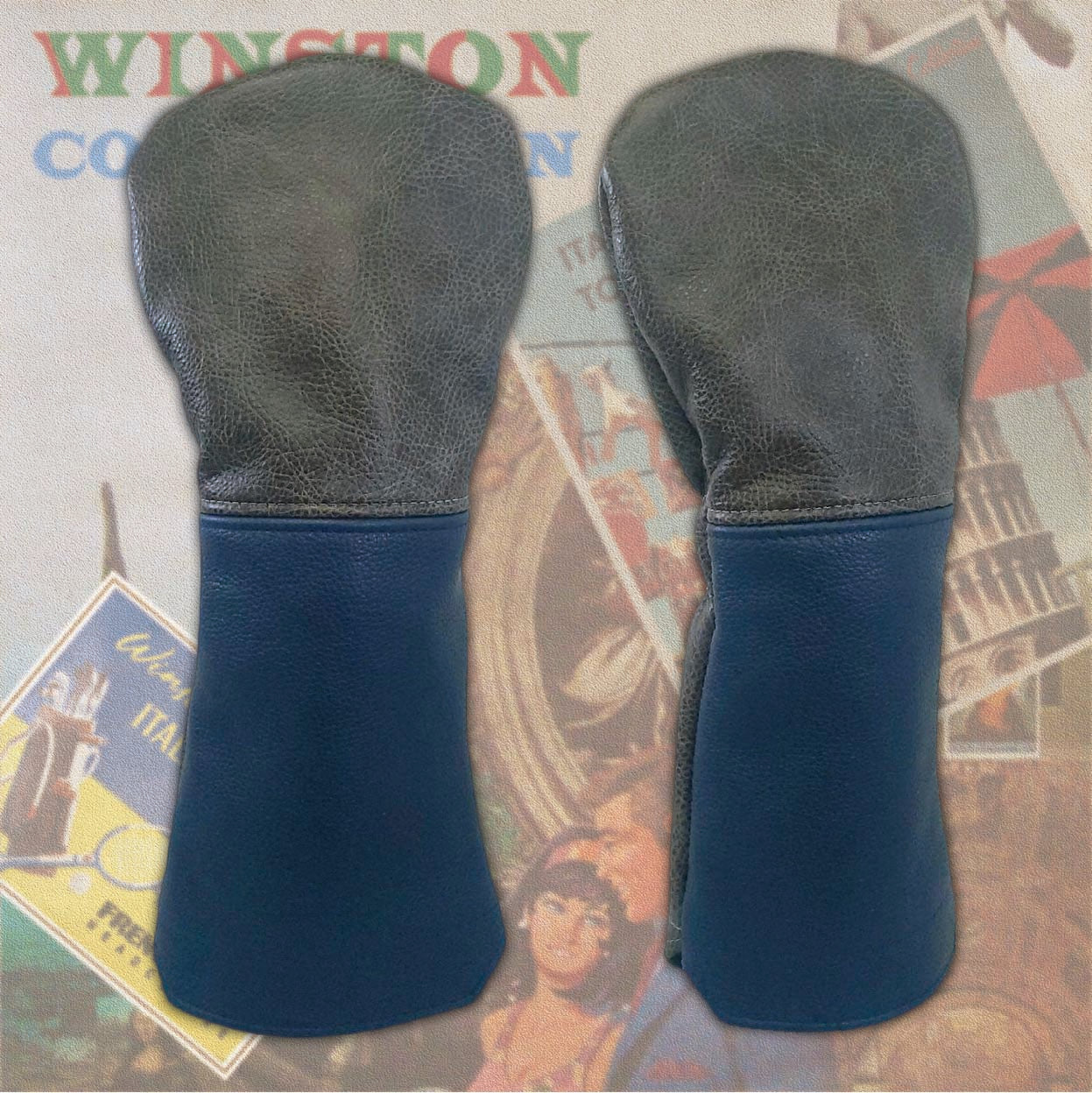 French Seam Italian Torino Leather Headcovers