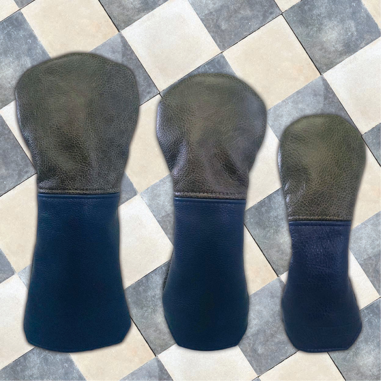 French Seam Italian Torino Leather Headcovers