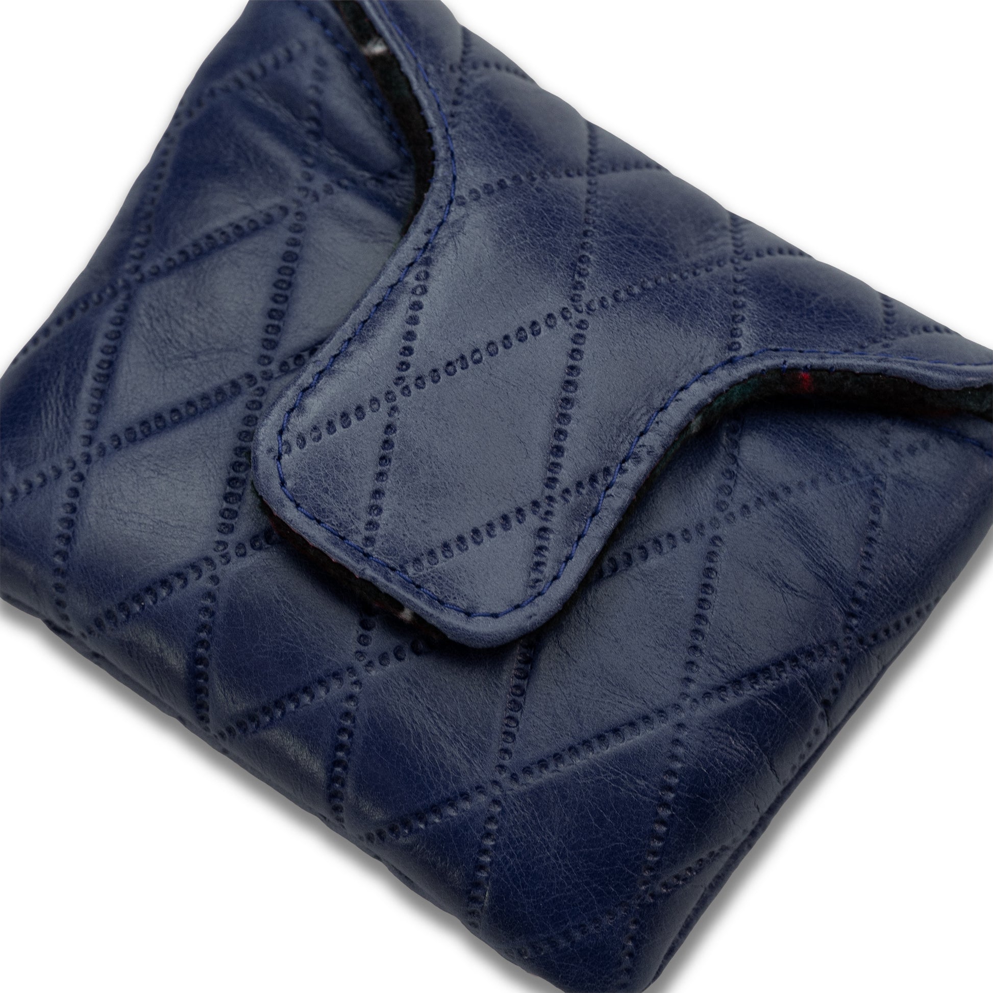 Aberdeen Diamond Leather Mallet Putter Cover - Navy