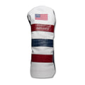 USA Flag Gator Signature Stripe Gator Leather Driver Headcover - Winston Collection