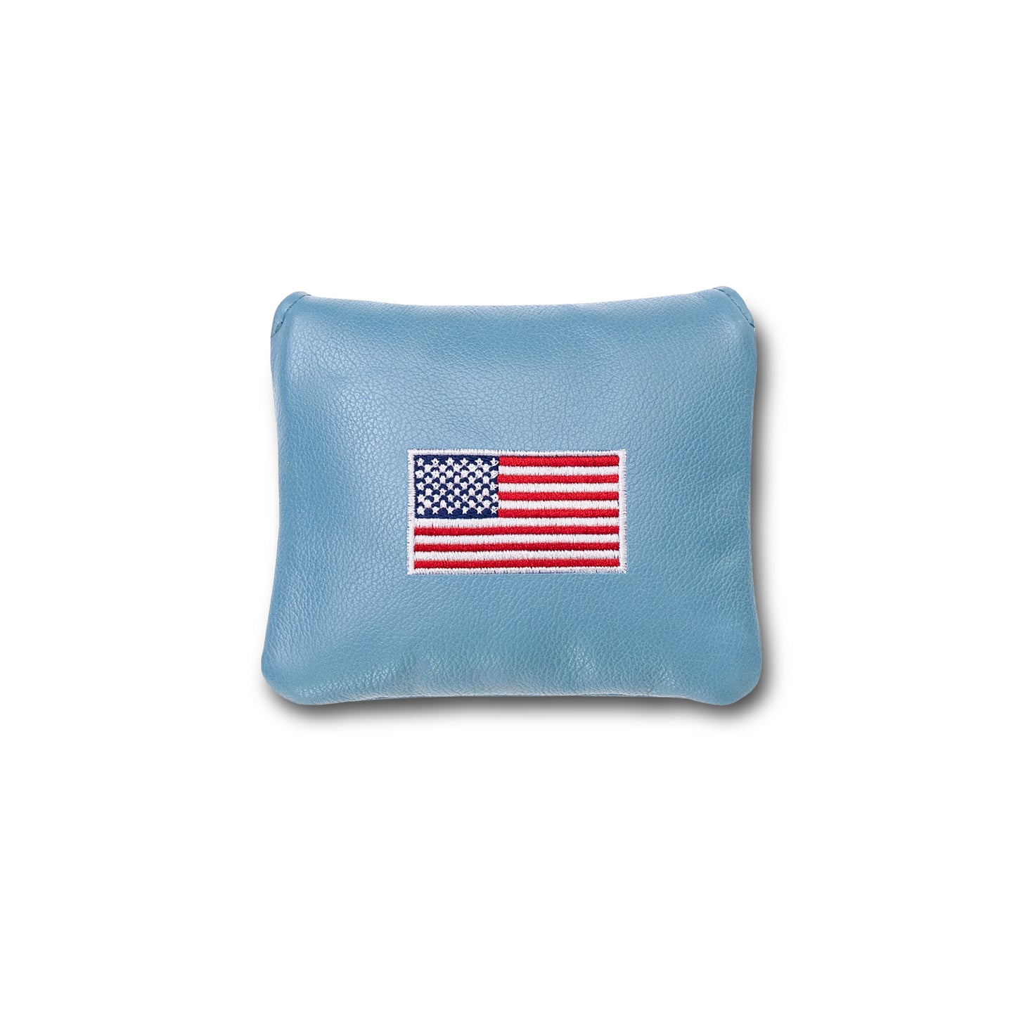 Classic American Flag Universal Mallet Leather Putter Covers - Carolina Blue