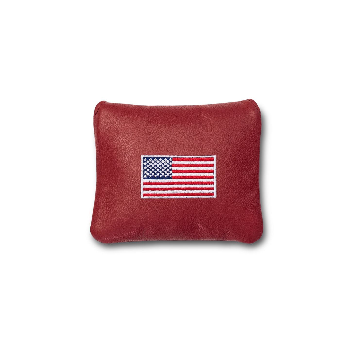 Classic American Flag Universal Mallet Leather Putter Covers - Red