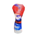Dunescape:  Art Studio to the Golf Course Leather Headcovers - Driver - Red, White & Blue 003