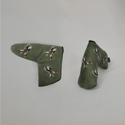 Flying Mallard Pullup Leather Blade Putter Cover