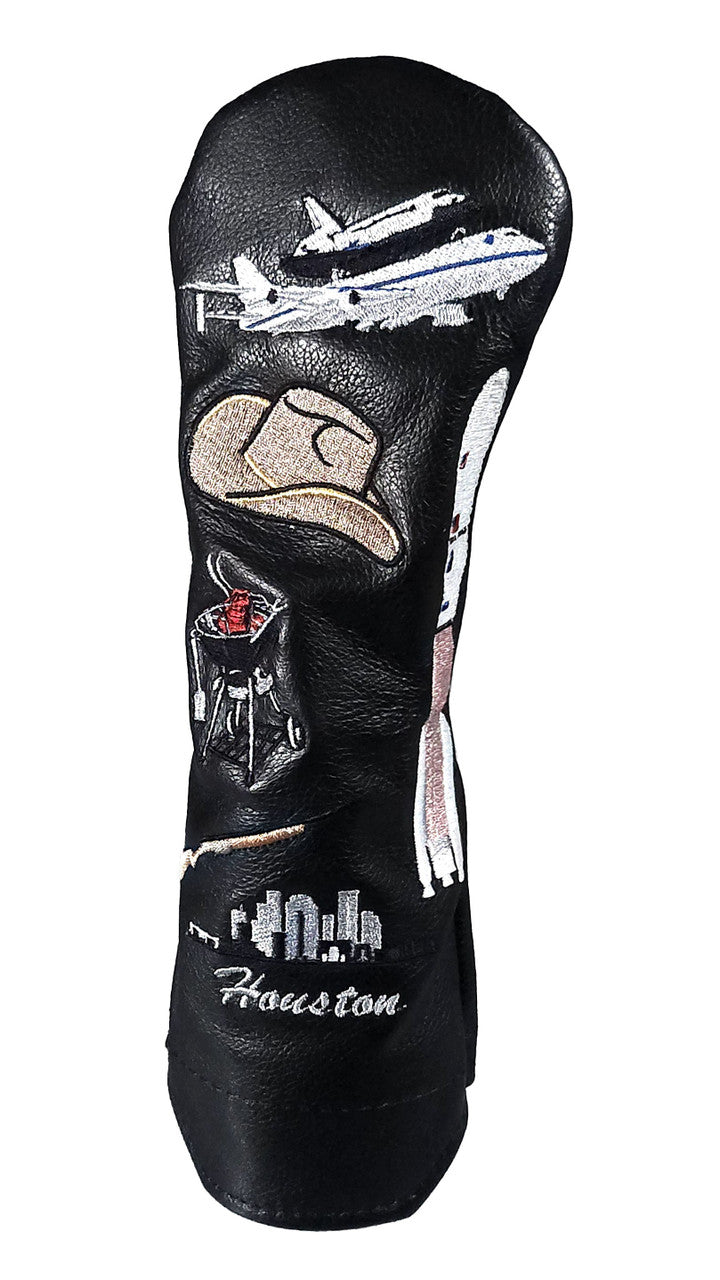 Houston Mural Hybrid Headcover-Black