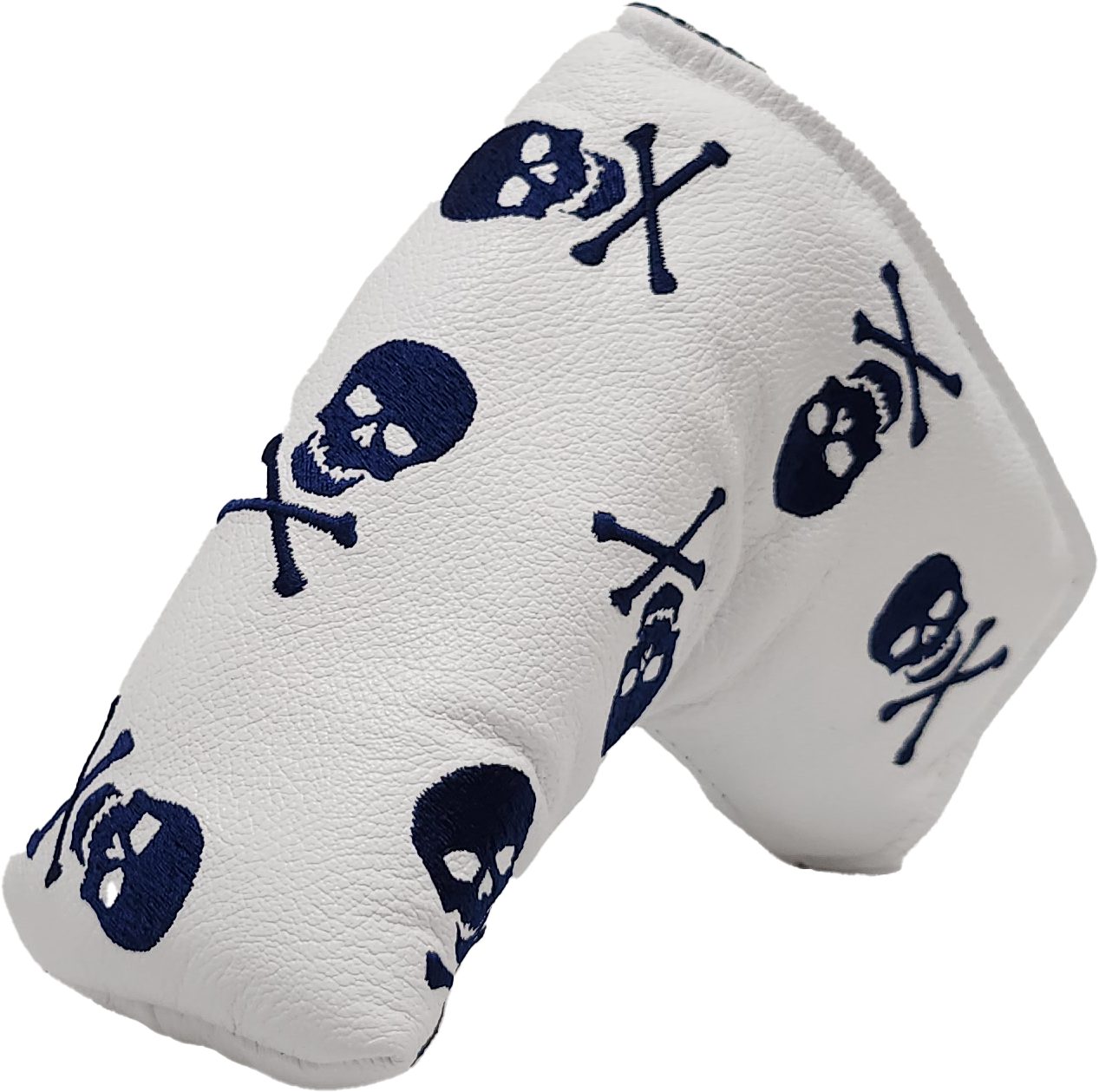 White American Leather Navy Skulls