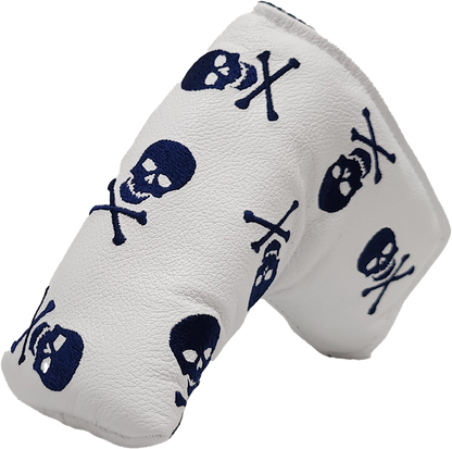 White American Leather Navy Skulls