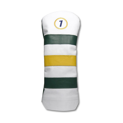 Signature Stripe Number One Leather Driver Headcovers - Winston Collection