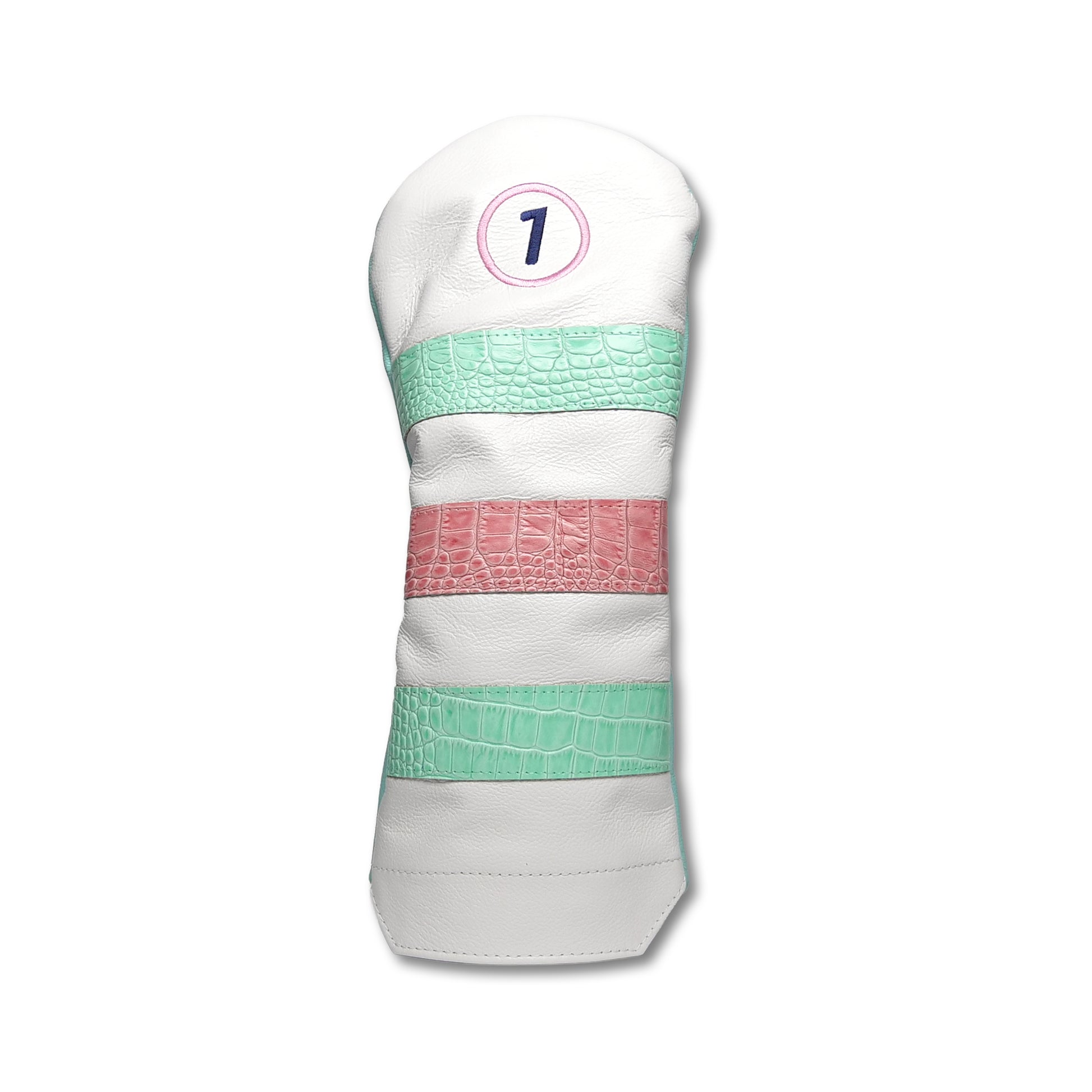 Gator Signature Stripe Leather Driver Headcover - Winston Collection