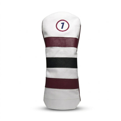 Signature Stripe Number One Leather Driver Headcovers - Winston Collection