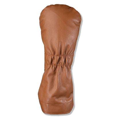 Campground Mural Leather Headcover - Oak Tan