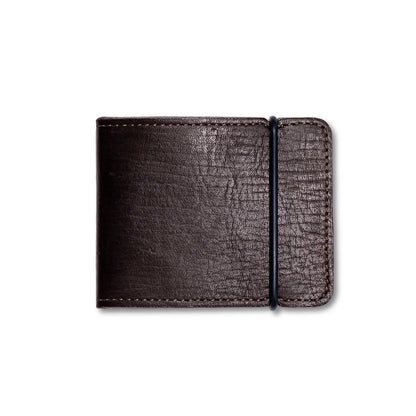 Cash Cover Wallet in Colombian Leather - Cafe