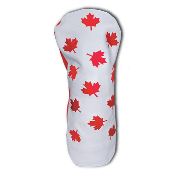 Canadian Red Maple Leather Golf Headcovers | Winston Collection