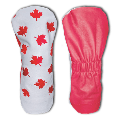 Canadian Red Maple Leafs Leather Headcovers