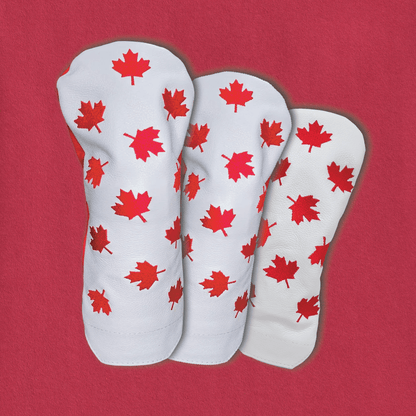 Canadian Red Maple Leafs Leather Headcovers