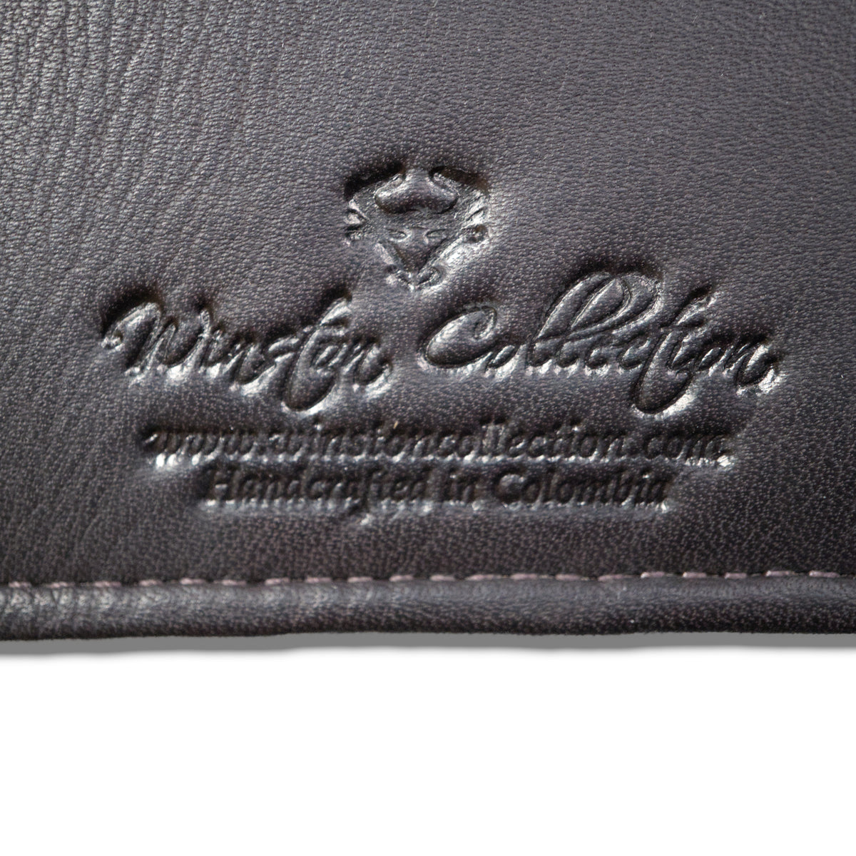 Three Ring Binder in Colombian Leather - Cafe