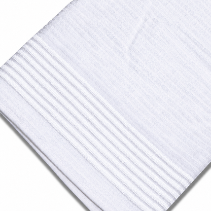 Golf Tour Towels with Stripes - All White