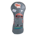 Chicago City Style Mural Leather Golf Headcovers - Driver - Grey