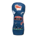 Chicago City Style Mural Leather Golf Headcovers - Driver - Ocean Blue