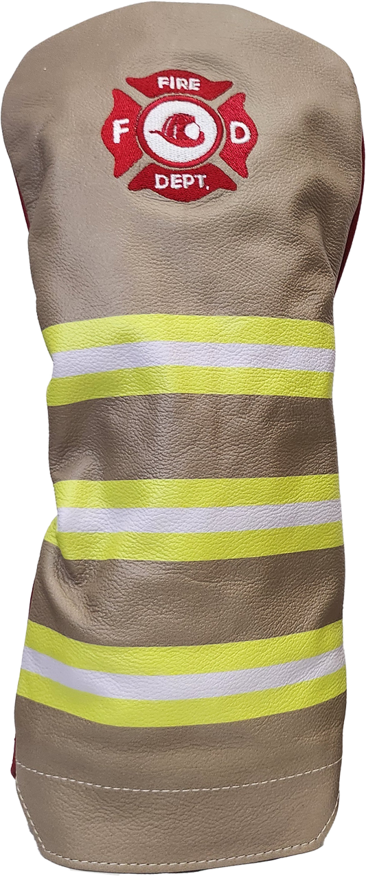 Fire Fighter American Leather Driver Golf Headcover