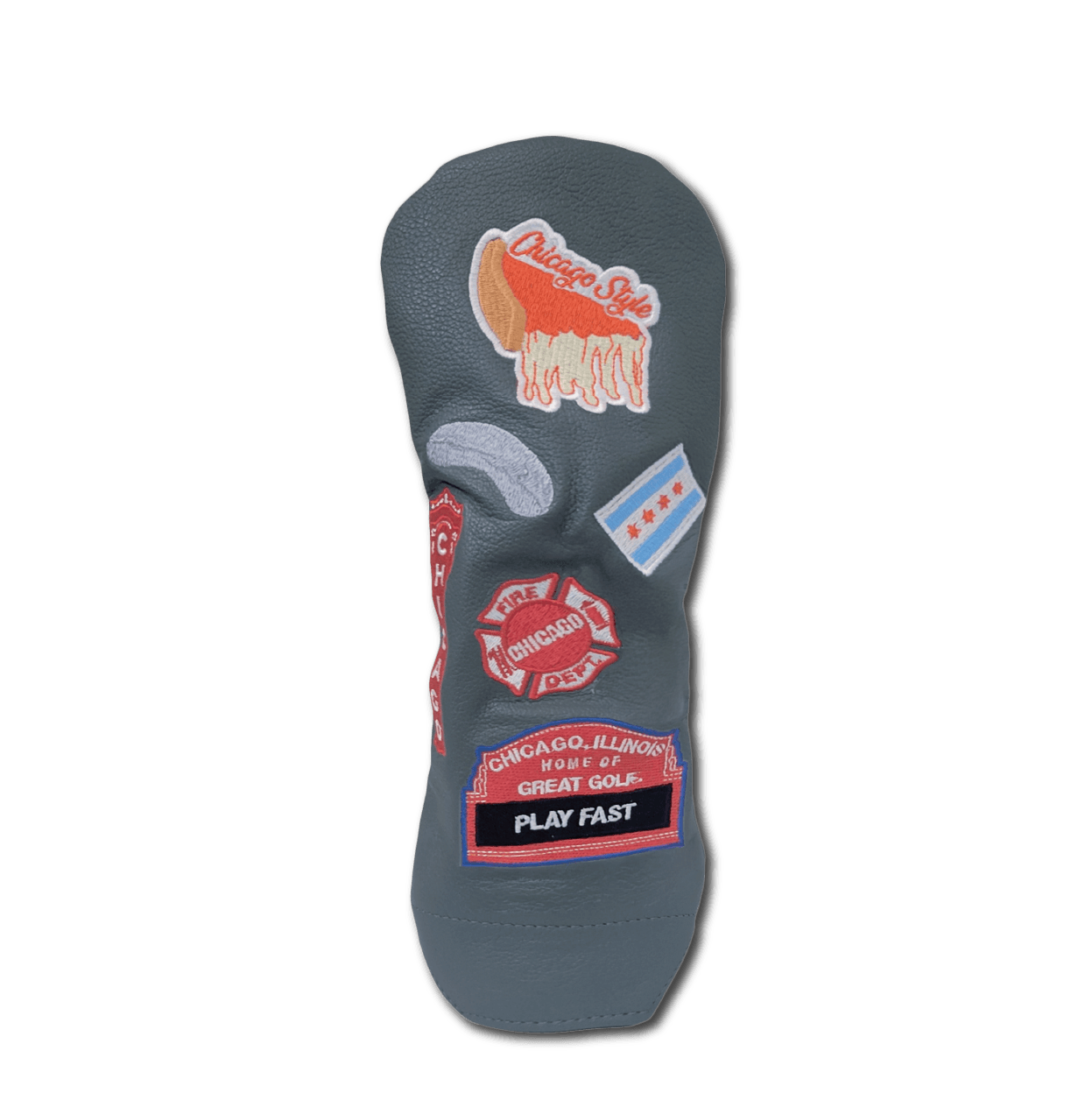 Chicago Cub Style Mural Leather Golf Headcovers