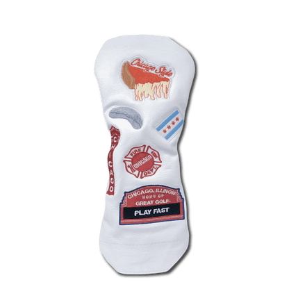 Chicago Cub Style Mural Leather Golf Headcovers