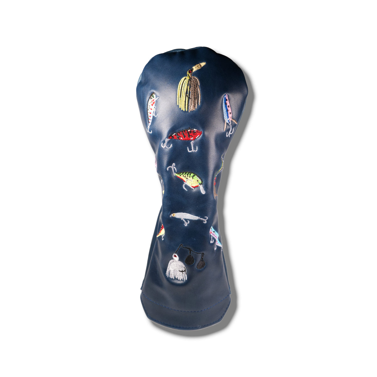 Fishing Lure Premium Pull-Up Leather Headcover - Driver
