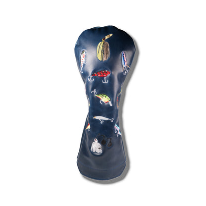 Fishing Lure Premium Pull-Up Leather Headcover - Driver