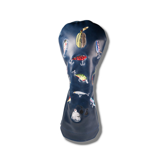 Fishing Lure Premium Pull-Up Leather Headcover - Driver
