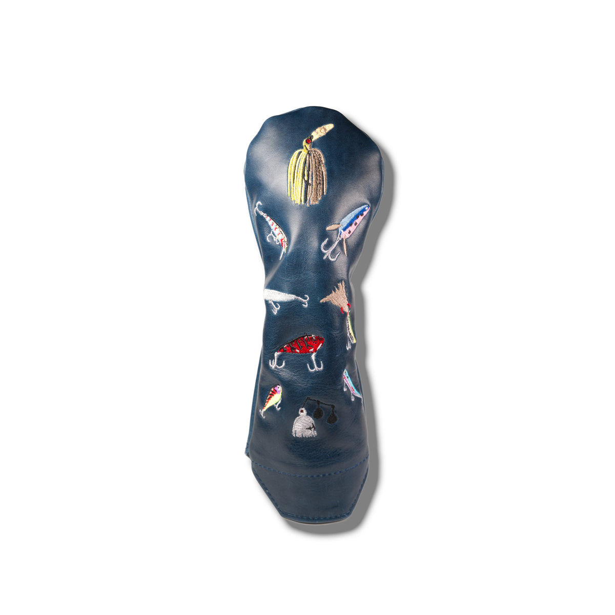 Fishing Lure Premium Pull-Up Leather Headcover - Fairway