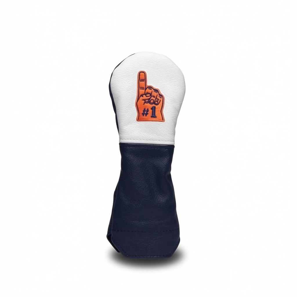 French Seam Foam Finger Leather Headcovers - Winston Collection