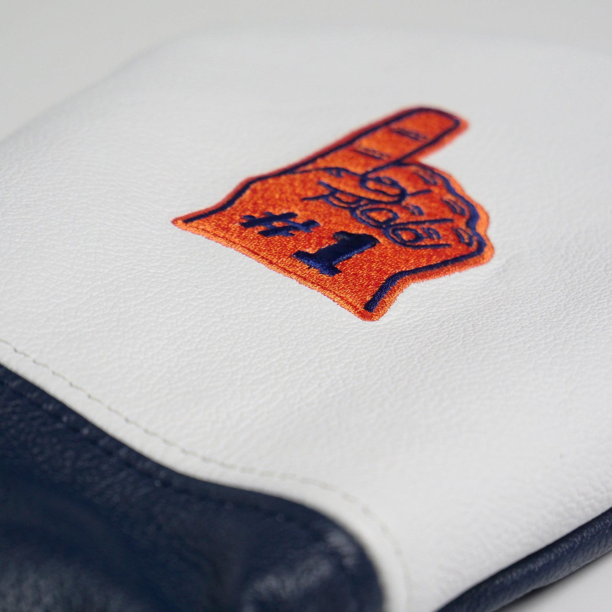 French Seam Foam Finger Leather Headcovers - Winston Collection