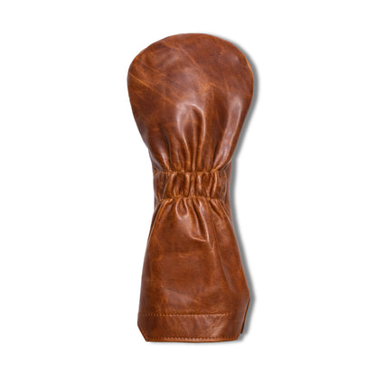 Football Pull Up Leather Headcovers - Driver