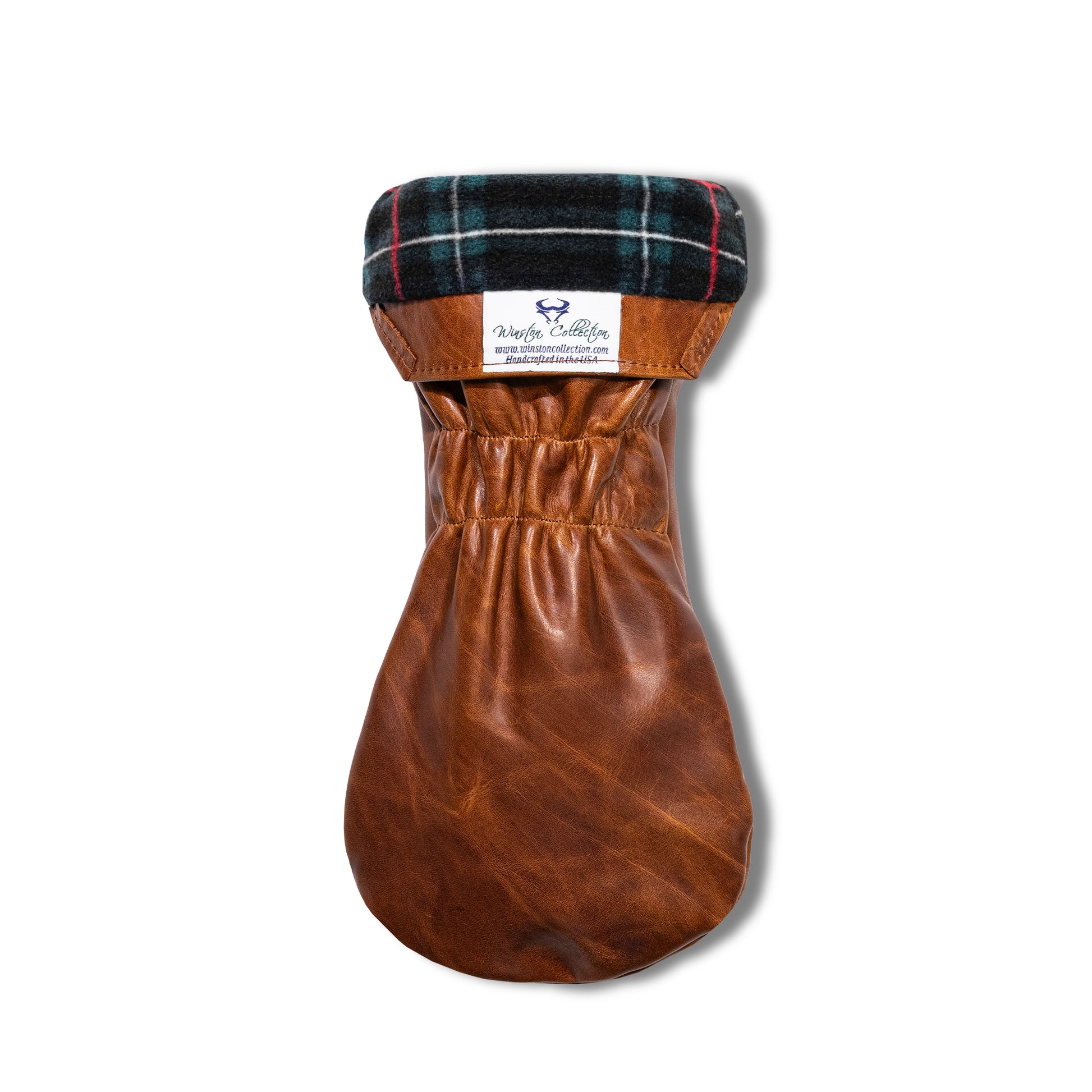 Football Pull Up Leather Headcovers - Driver