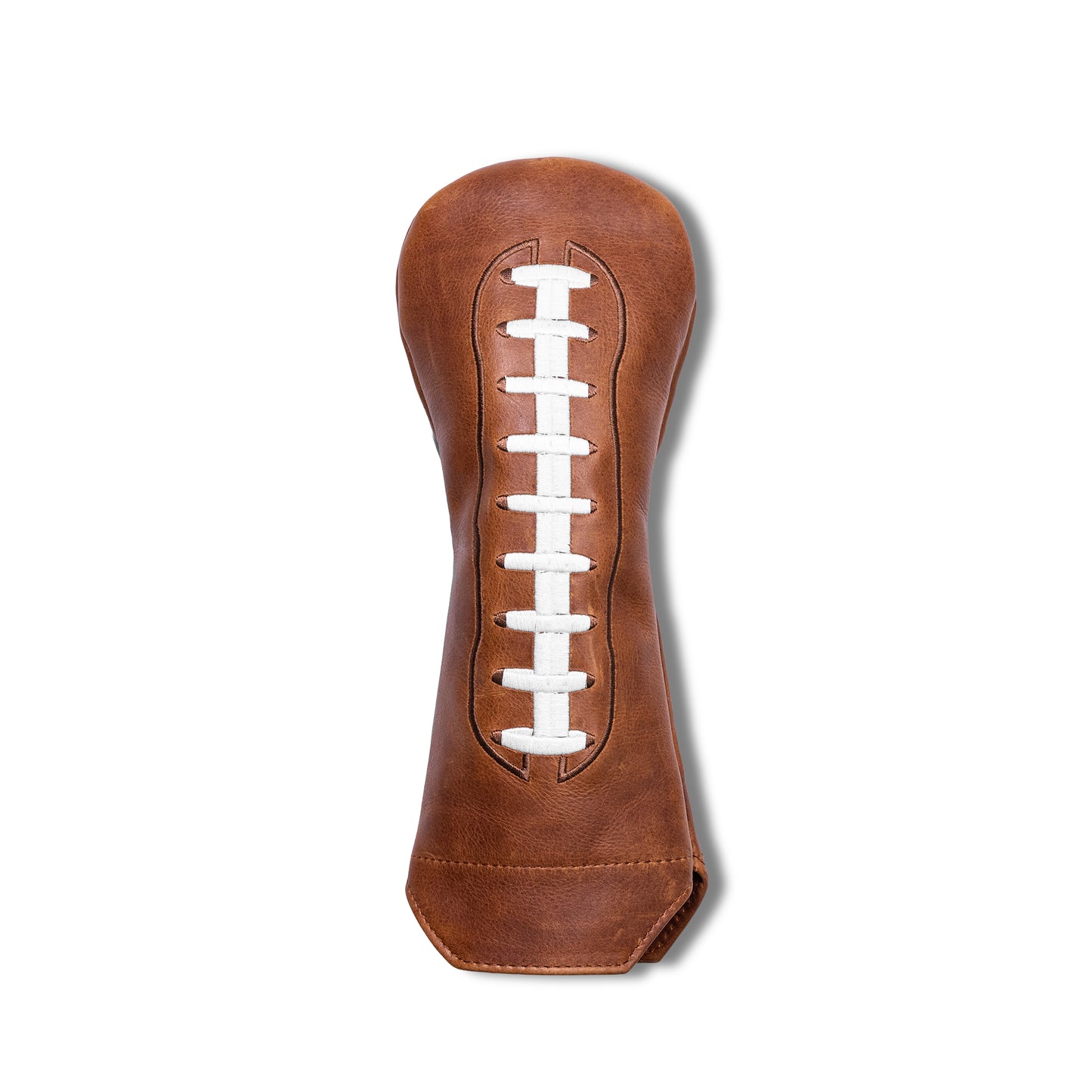 Football Pull Up Leather Headcovers - Fairway