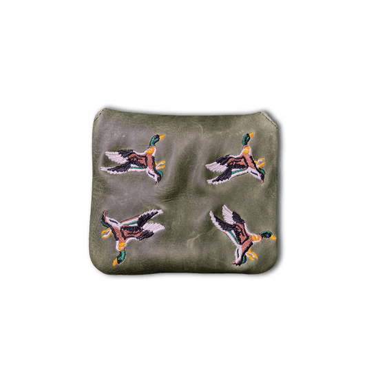 Flying Mallard Pullup Leather Universal Mallet Putter Cover