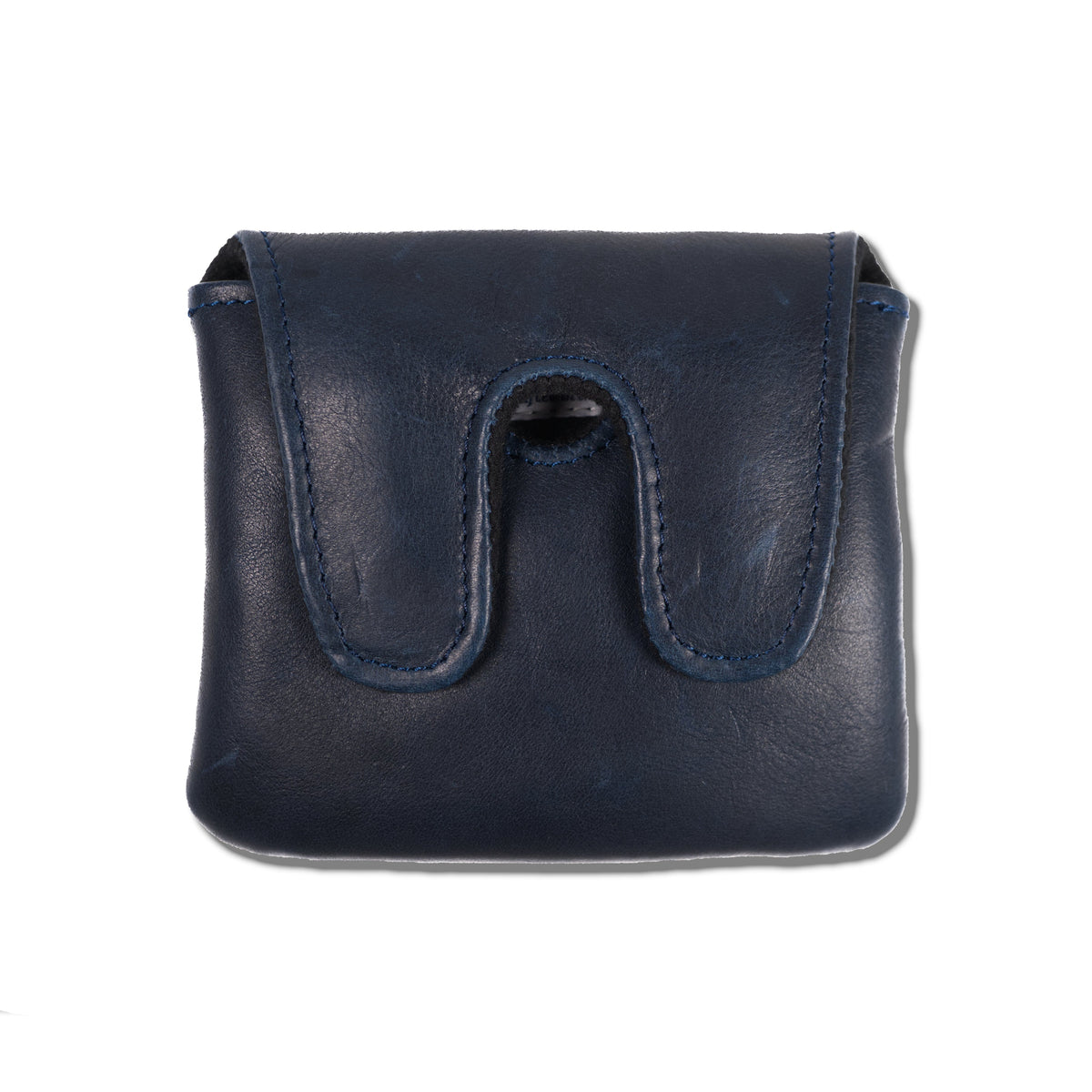 Standard Center Shaft Putter Headcover in Premium Pull-Up Leather - Navy