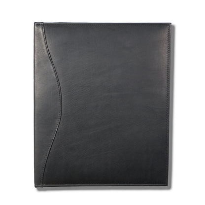Three Ring Binder in Colombian Leather - Black