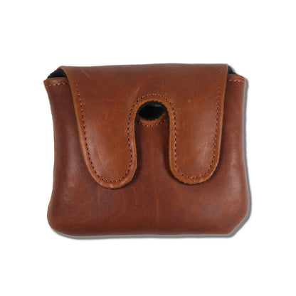 Standard Center Shaft Putter Headcover in Premium Pull-Up Leather - Whiskey