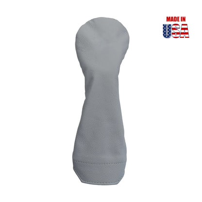 Grey American Leather Hybrid Headcover 1 Winstoncollection.com