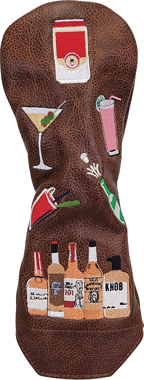 Golfer's Cocktail Beverages Driver Headcovers